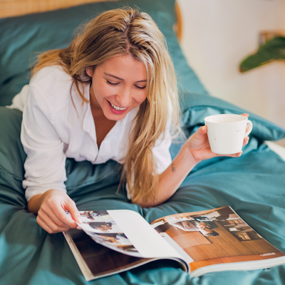 Kerosene satin bed linen made of organic cotton