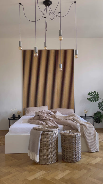 Sand beige organic cotton satin bedding